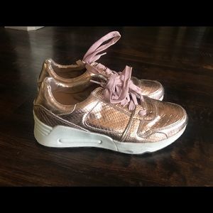 Rose Gold Tennis Shoes
